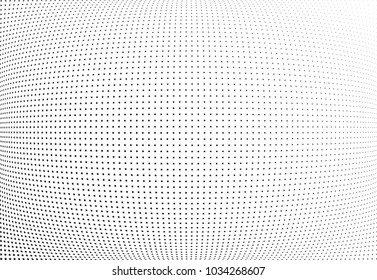 Abstract halftone wave dotted background. Halftone twisted grunge pattern, star.  Vector modern optical halftone pop art texture poster, postcard, grunge cover, label, vintage sticker mock-up layout