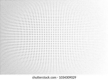 Abstract halftone wave dotted background. Halftone twisted grunge pattern, star.  Vector modern optical halftone pop art texture poster, postcard, grunge cover, label, vintage sticker mock-up layout