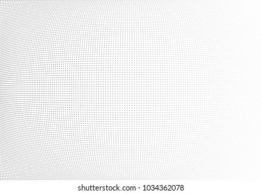 Abstract halftone wave dotted background. Halftone twisted grunge pattern, star.  Vector modern optical halftone pop art texture poster, postcard, grunge cover, label, vintage sticker mock-up layout
