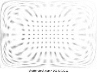 Abstract halftone wave dotted background. Halftone twisted grunge pattern, star.  Vector modern optical halftone pop art texture poster, postcard, grunge cover, label, vintage sticker mock-up layout