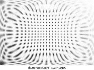 Abstract halftone wave dotted background. Halftone twisted grunge pattern, star.  Vector modern optical halftone pop art texture poster, postcard, grunge cover, label, vintage sticker mock-up layout