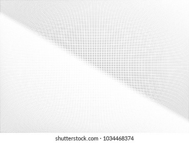 Abstract halftone wave dotted background. Halftone twisted grunge pattern, star.  Vector modern optical halftone pop art texture poster, postcard, grunge cover, label, vintage sticker mock-up layout
