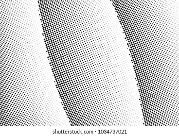 Abstract halftone wave dotted background. Halftone twisted grunge pattern, dot, circle.  Vector modern optical halftone pop art texture for poster, business card, cover, label mock-up, sticker layout