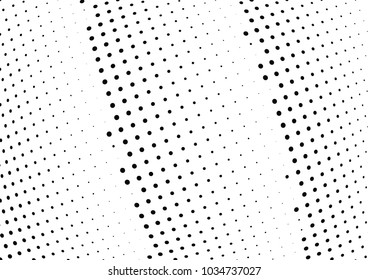 Abstract halftone wave dotted background. Halftone twisted grunge pattern, dot, circle.  Vector modern optical halftone pop art texture for poster, business card, cover, label mock-up, sticker layout