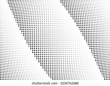 Abstract halftone wave dotted background. Halftone twisted grunge pattern, dot, circle.  Vector modern optical halftone pop art texture for poster, business card, cover, label mock-up, sticker layout