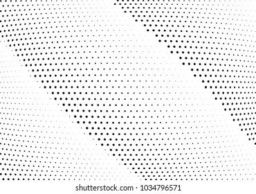Abstract halftone wave dotted background. Halftone twisted grunge pattern, dot, circle.  Vector modern optical halftone pop art texture for poster, business card, cover, label mock-up, sticker layout