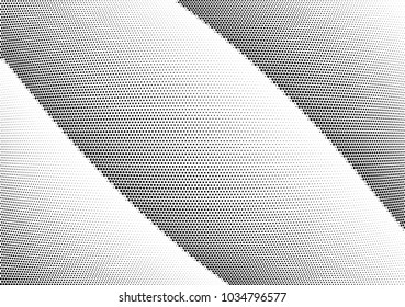 Abstract halftone wave dotted background. Halftone twisted grunge pattern, dot, circle.  Vector modern optical halftone pop art texture for poster, business card, cover, label mock-up, sticker layout