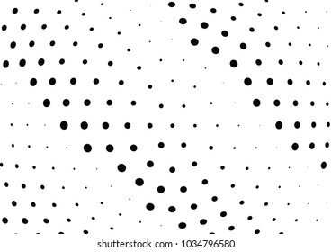 Abstract halftone wave dotted background. Halftone twisted grunge pattern, dot, circle.  Vector modern optical halftone pop art texture for poster, business card, cover, label mock-up, sticker layout