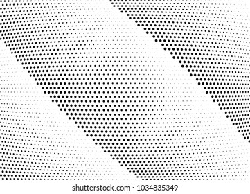 Abstract halftone wave dotted background. Halftone twisted grunge pattern, dot, circle.  Vector modern optical halftone pop art texture for poster, business card, cover, label mock-up, sticker layout