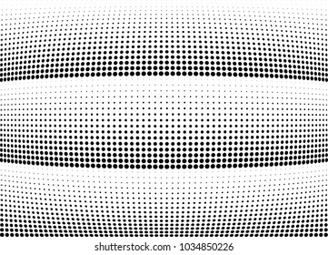 Abstract halftone wave dotted background. Halftone twisted grunge pattern, dot, circle.  Vector modern optical halftone pop art texture for poster, business card, cover, label mock-up, sticker layout