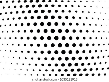 Abstract halftone wave dotted background. Halftone twisted grunge pattern, dot, circle.  Vector modern optical halftone pop art texture for poster, business card, cover, label mock-up, sticker layout