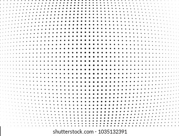 Abstract halftone wave dotted background. Halftone twisted grunge pattern, dot, circle.  Vector modern optical halftone pop art texture for poster, business card, cover, label mock-up, sticker layout