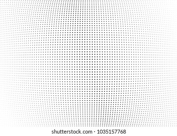 Abstract halftone wave dotted background. Halftone twisted grunge pattern, dot, circle.  Vector modern optical halftone pop art texture for poster, business card, cover, label mock-up, sticker layout