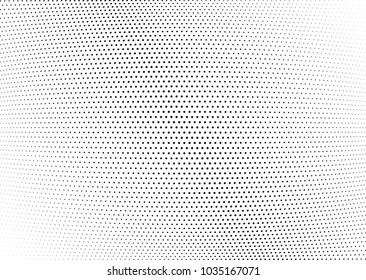 Abstract halftone wave dotted background. Halftone twisted grunge pattern, dot, circle.  Vector modern optical halftone pop art texture for poster, business card, cover, label mock-up, sticker layout