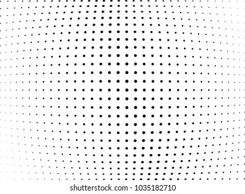 Abstract halftone wave dotted background. Halftone twisted grunge pattern, dot, circle.  Vector modern optical halftone pop art texture for poster, business card, cover, label mock-up, sticker layout