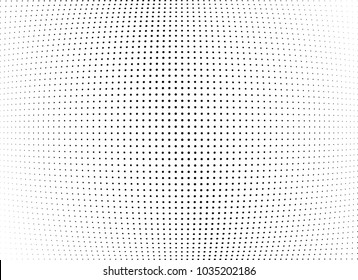 Abstract halftone wave dotted background. Halftone twisted grunge pattern, dot, circle.  Vector modern optical halftone pop art texture for poster, business card, cover, label mock-up, sticker layout