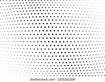 Abstract halftone wave dotted background. Halftone twisted grunge pattern, dot, circle.  Vector modern optical halftone pop art texture for poster, business card, cover, label mock-up, sticker layout