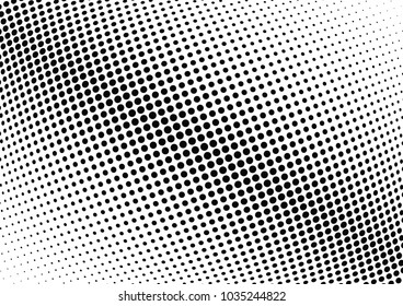 Abstract halftone wave dotted background. Halftone twisted grunge pattern, dot, circle.  Vector modern optical halftone pop art texture for poster, business card, cover, label mock-up, sticker layout