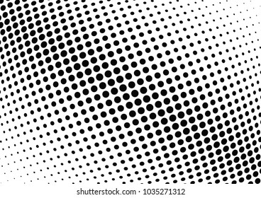 Abstract halftone wave dotted background. Halftone twisted grunge pattern, dot, circle.  Vector modern optical halftone pop art texture for poster, business card, cover, label mock-up, sticker layout