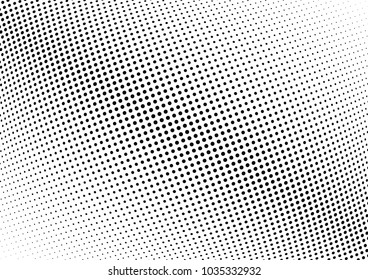 Abstract halftone wave dotted background. Halftone twisted grunge pattern, dot, circle.  Vector modern optical halftone pop art texture for poster, business card, cover, label mock-up, sticker layout