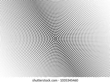 Abstract halftone wave dotted background. Halftone twisted grunge pattern, dot, circle.  Vector modern optical halftone pop art texture for poster, business card, cover, label mock-up, sticker layout