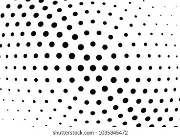 Abstract halftone wave dotted background. Halftone twisted grunge pattern, dot, circle.  Vector modern optical halftone pop art texture for poster, business card, cover, label mock-up, sticker layout