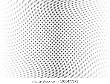 Abstract halftone wave dotted background. Halftone twisted grunge pattern, dot, circle.  Vector modern optical halftone pop art texture for poster, business card, cover, label mock-up, sticker layout