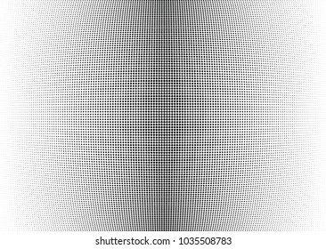 Abstract halftone wave dotted background. Halftone twisted grunge pattern, dot, circle.  Vector modern optical halftone pop art texture for poster, business card, cover, label mock-up, sticker layout