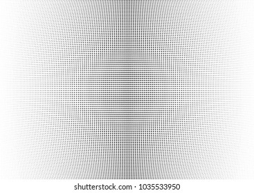 Abstract halftone wave dotted background. Halftone twisted grunge pattern, dot, circle.  Vector modern optical halftone pop art texture for poster, business card, cover, label mock-up, sticker layout