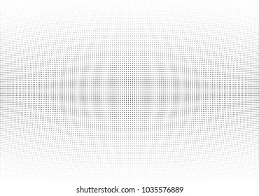 Abstract halftone wave dotted background. Halftone twisted grunge pattern, dot, circle.  Vector modern optical halftone pop art texture for poster, business card, cover, label mock-up, sticker layout