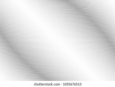 Abstract halftone wave dotted background. Halftone twisted grunge pattern, dot, circle.  Vector modern optical halftone pop art texture for poster, business card, cover, label mock-up, sticker layout