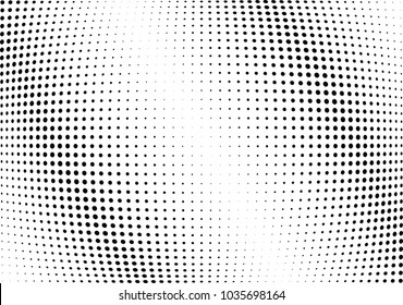 Abstract halftone wave dotted background. Halftone twisted grunge pattern, dot, circle.  Vector modern optical halftone pop art texture for poster, business card, cover, label mock-up, sticker layout