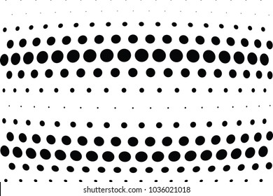 Abstract halftone wave dotted background. Halftone twisted grunge pattern, dot, circle.  Vector modern optical halftone pop art texture for poster, business card, cover, label mock-up, sticker layout