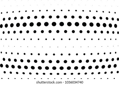 Abstract halftone wave dotted background. Halftone twisted grunge pattern, dot, circle.  Vector modern optical halftone pop art texture for poster, business card, cover, label mock-up, sticker layout