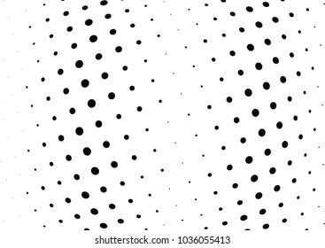 Abstract halftone wave dotted background. Halftone twisted grunge pattern, dot, circle.  Vector modern optical halftone pop art texture for poster, business card, cover, label mock-up, sticker layout