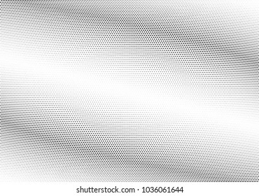 Abstract halftone wave dotted background. Halftone twisted grunge pattern, dot, circle.  Vector modern optical halftone pop art texture for poster, business card, cover, label mock-up, sticker layout