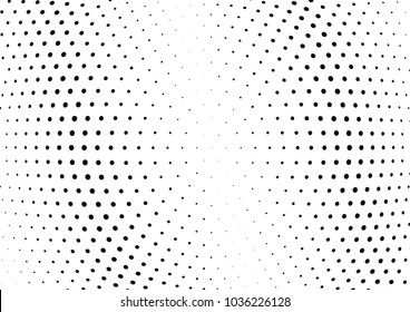 Abstract halftone wave dotted background. Halftone twisted grunge pattern, dot, circle.  Vector modern optical halftone pop art texture for poster, business card, cover, label mock-up, sticker layout