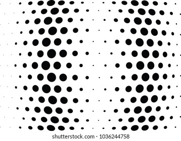 Abstract halftone wave dotted background. Halftone twisted grunge pattern, dot, circle.  Vector modern optical halftone pop art texture for poster, business card, cover, label mock-up, sticker layout