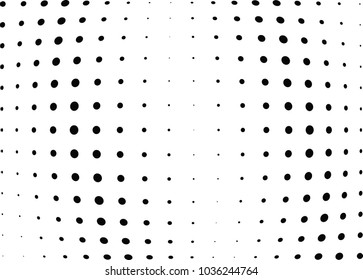 Abstract halftone wave dotted background. Halftone twisted grunge pattern, dot, circle.  Vector modern optical halftone pop art texture for poster, business card, cover, label mock-up, sticker layout