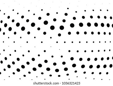 Abstract halftone wave dotted background. Halftone twisted grunge pattern, dot, circle.  Vector modern optical halftone pop art texture for poster, business card, cover, label mock-up, sticker layout