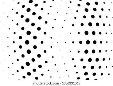 Abstract halftone wave dotted background. Halftone twisted grunge pattern, dot, circle.  Vector modern optical halftone pop art texture for poster, business card, cover, label mock-up, sticker layout