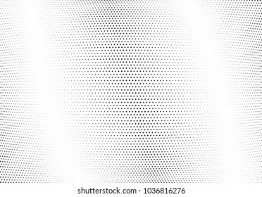 Abstract halftone wave dotted background. Halftone twisted grunge pattern, dot, circle.  Vector modern optical halftone pop art texture for poster, business card, cover, label mock-up, sticker layout