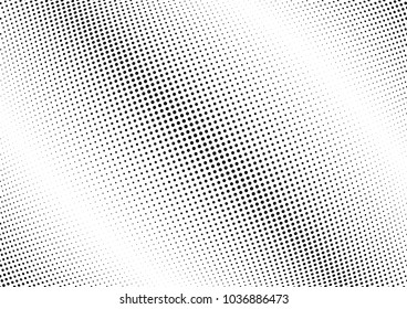 Abstract halftone wave dotted background. Halftone twisted grunge pattern, dot, circle.  Vector modern optical halftone pop art texture for poster, business card, cover, label mock-up, sticker layout