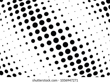 Abstract halftone wave dotted background. Halftone twisted grunge pattern, dot, circle.  Vector modern optical halftone pop art texture for poster, business card, cover, label mock-up, sticker layout