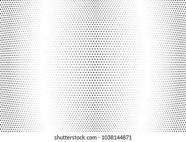 Abstract halftone wave dotted background. Halftone twisted grunge pattern, dot, circle.  Vector modern optical halftone pop art texture for poster, business card, cover, label mock-up, sticker layout