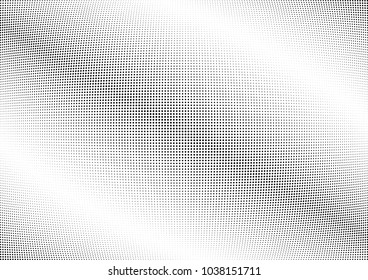Abstract halftone wave dotted background. Halftone twisted grunge pattern, dot, circle.  Vector modern optical halftone pop art texture for poster, business card, cover, label mock-up, sticker layout