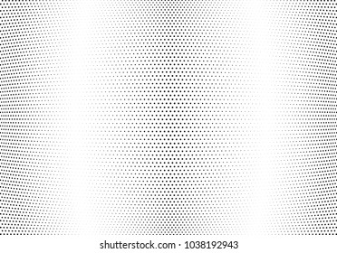 Abstract halftone wave dotted background. Halftone twisted grunge pattern, dot, circle.  Vector modern optical halftone pop art texture for poster, business card, cover, label mock-up, sticker layout