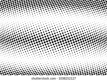 Abstract halftone wave dotted background. Halftone twisted grunge pattern, dot, circle.  Vector modern optical halftone pop art texture for poster, business card, cover, label mock-up, sticker layout