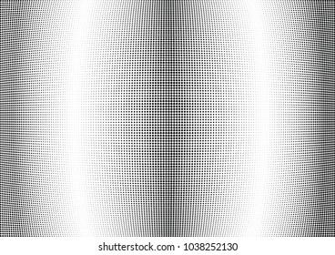 Abstract halftone wave dotted background. Halftone twisted grunge pattern, dot, circle.  Vector modern optical halftone pop art texture for poster, business card, cover, label mock-up, sticker layout