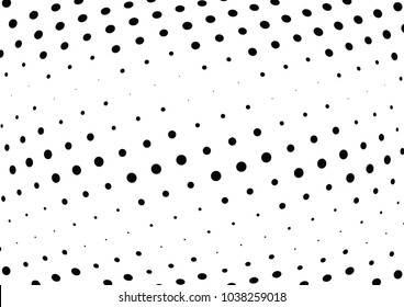 Abstract halftone wave dotted background. Halftone twisted grunge pattern, dot, circle.  Vector modern optical halftone pop art texture for poster, business card, cover, label mock-up, sticker layout